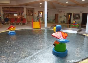 Baby and toddler pools in Camping Aufenfeld, Zillertal, Austria.
