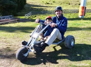 Mountain cart ride at the Muttereralm.