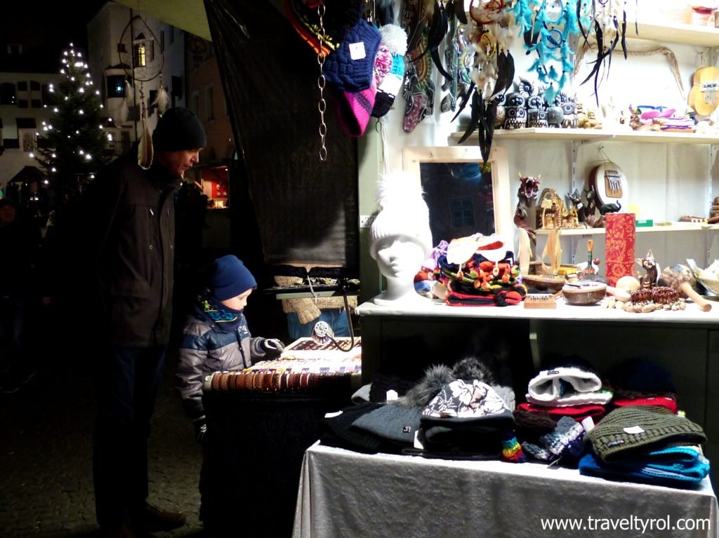 Craft stall Hall in Tirol Christmas Market.