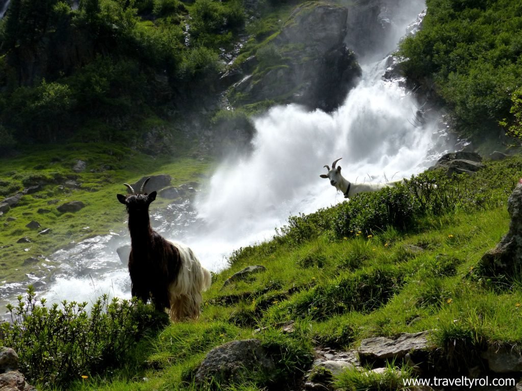 Sulzenau Waterfall in Austria.