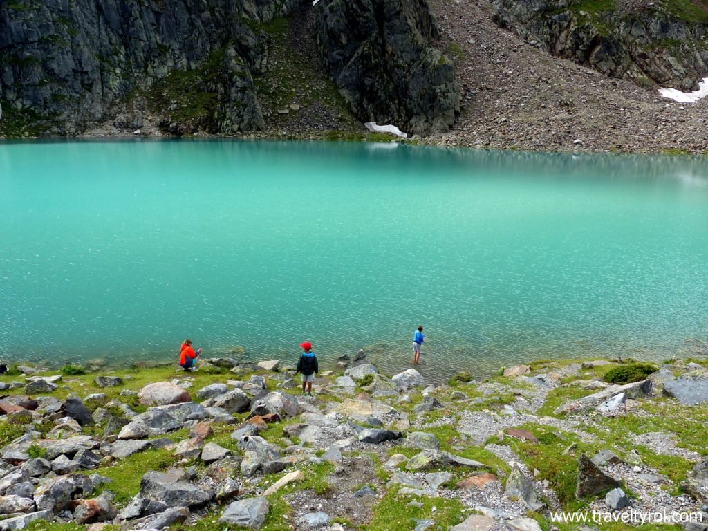 The Blaue Lacke in the Stubai Alps in Austria.