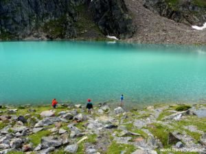 The Blaue Lacke in the Stubai Alps in Austria.