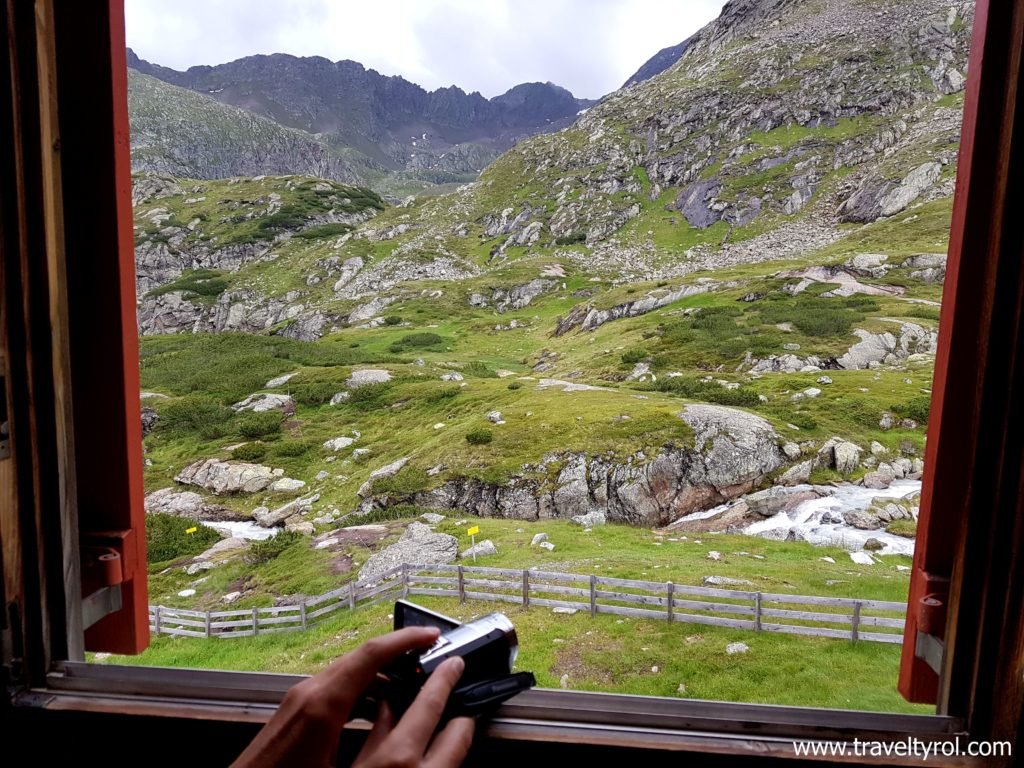 View from Sulzenauhütte in the Stubai Alps in Austria.