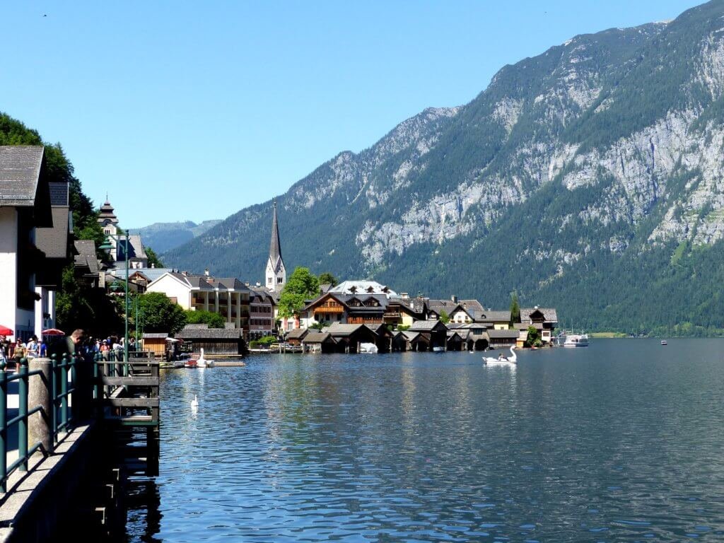 View of Hallstatt from near the tourist information office.