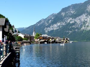View of Hallstatt from near the tourist information office.