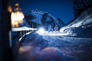 Night Tobogganing in the Stubai Valley