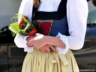 Traditional Dirndl dress Austria.