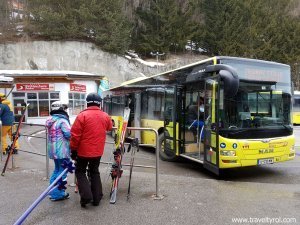 Kreuzjochbahn valley station Austria.