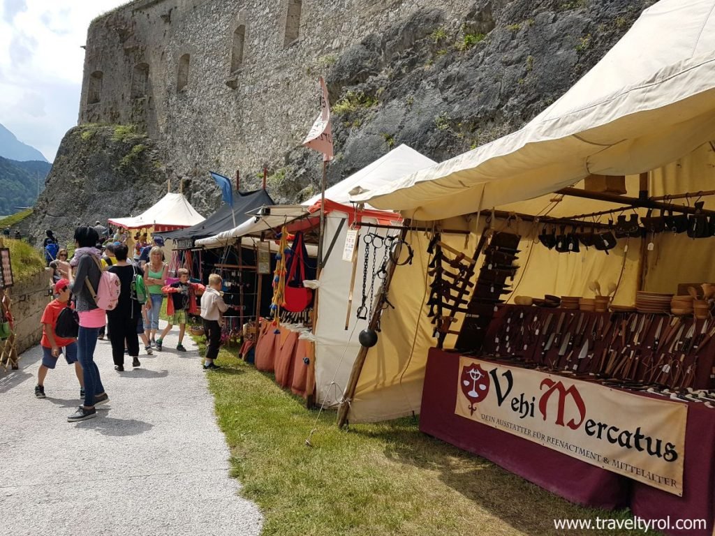Medieval market Kufstein Fortress