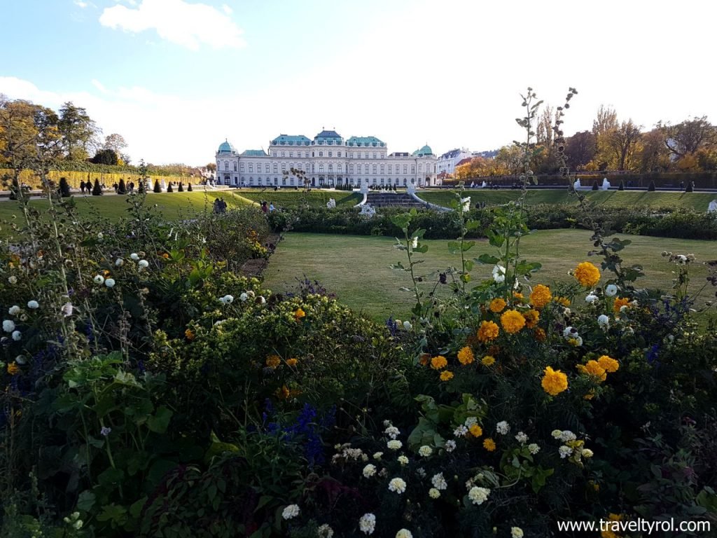 Belvedere Palace gardens is one of the most beautiful gardens of the Viennese Palaces. © Travel Tyrol