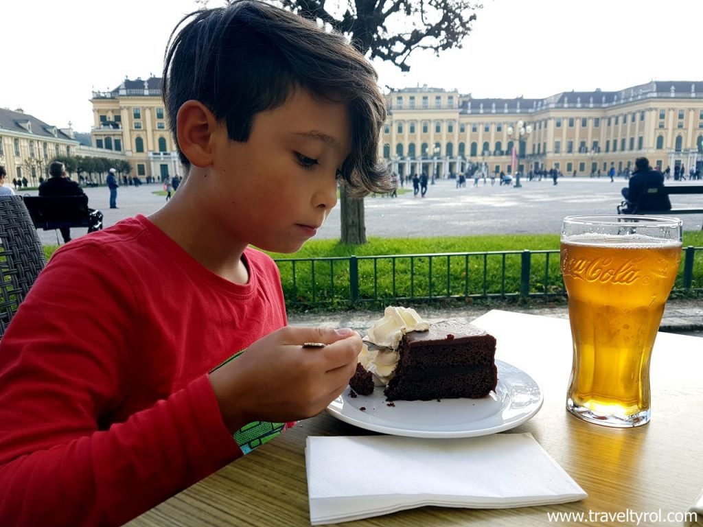 Visiting Viennese Palaces. Schönbrunn in Vienna.