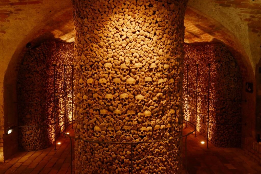 Seeing the ossuary in St James Church makes a Vienna to Brno day trip worthwhile.