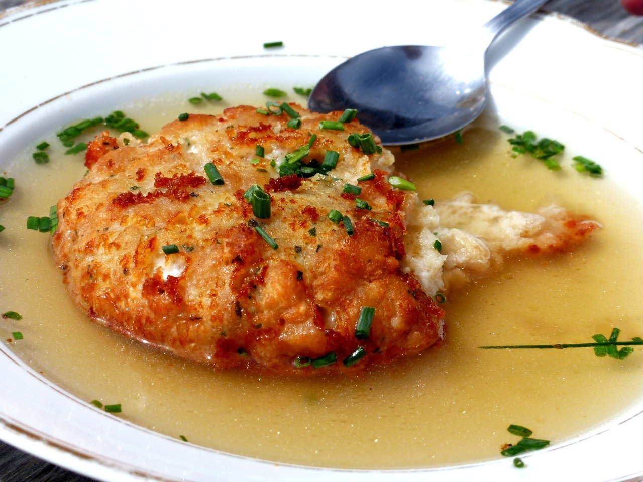 Austrian dumpling soup.
