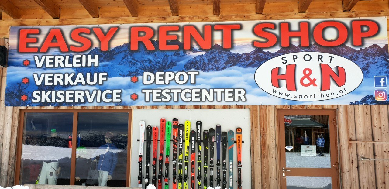 Ski rental in Alpbach.