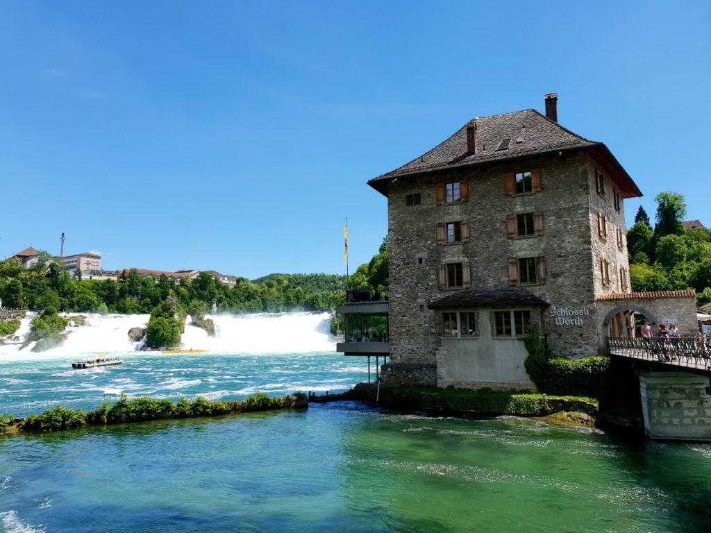 Schlössli Wörth below the Rhine Falls.