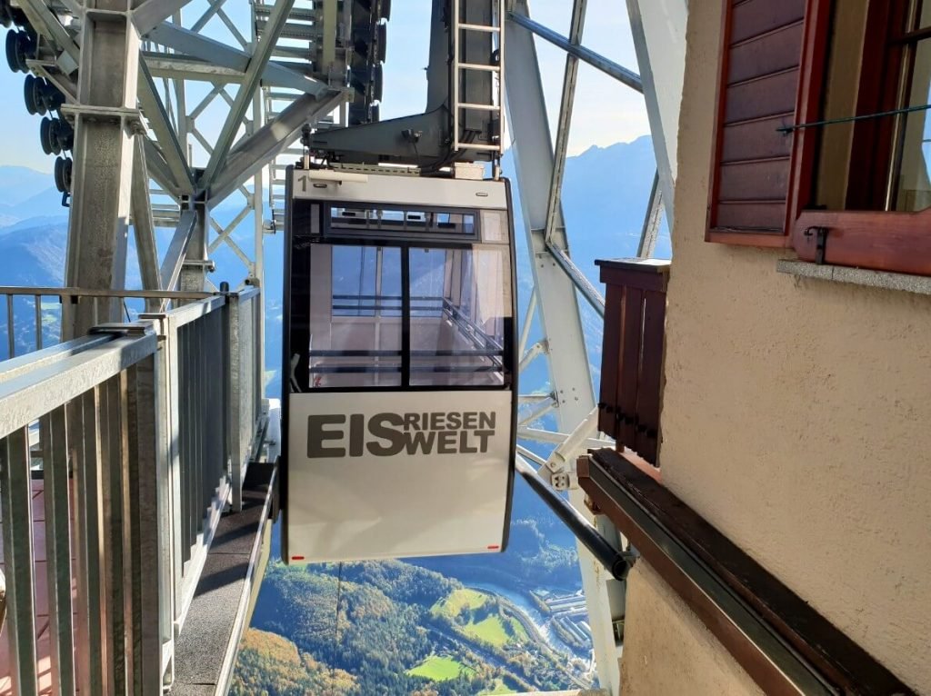 Cable car to Werfen ice caves.