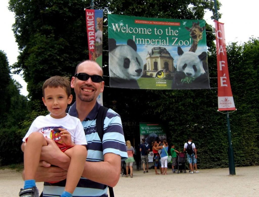 Imperial Zoo in Vienna with kids.