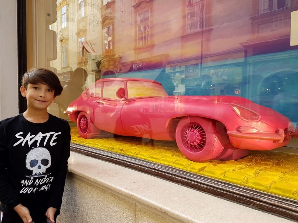 Café Demel car cake Vienna