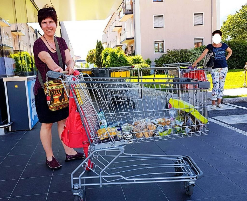Austrian supermarket trolley