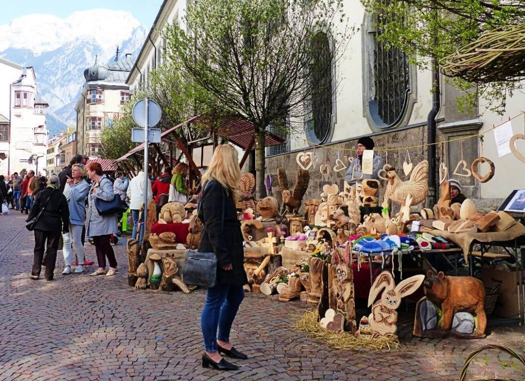 Easter market in Hall in Tirol