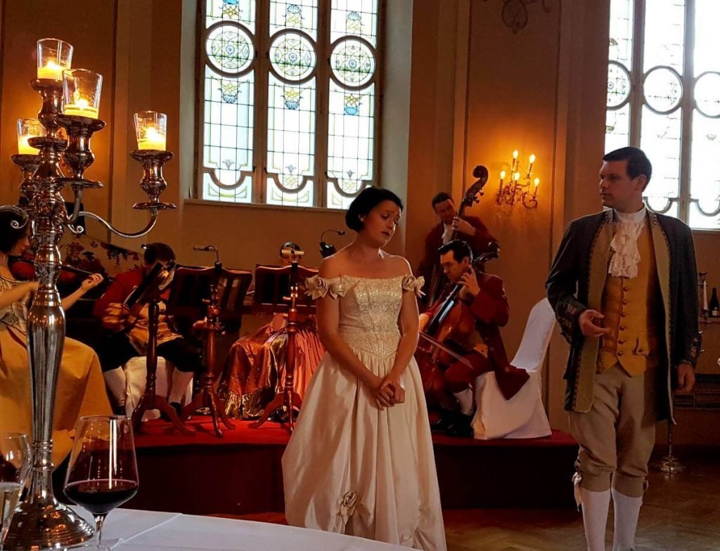 Mozart dinner concert in Salzburg.